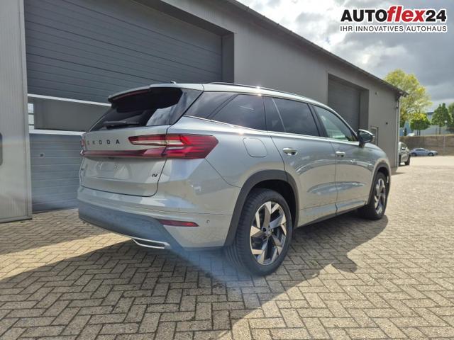 Skoda Kodiaq Sportline 1.5 TSI 204PS PHEV DSG schwenkb. AHK elektr. PanoDach HUD Alcantara PDC v+h 360&deg;Kamera CANTON Sound Klimaautomatik Sitzheizung Lenkradheizung Navi Apple CarPlay Android Auto 2xKeyless 19"LM vollelektr. Reichweite 116KM 