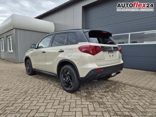 Suzuki Vitara Comfort+ 110PS Automatik MHEV 4x4 ALLGRIP 1.4 Boosterjet Black Edition Panodach Teilleder Navi Klimaautomatik Sitzheizung ACC PDC v+h R&uuml;ckf.Kamera Suzuki-Radio Apple CarPlay Android Auto Touchscreen 2xKeyless 17-LM 