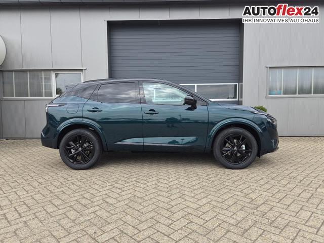Nissan Qashqai 1.3 DIG-T MHEV 158 PS X-Tronic N-Design PanoDach Teil-Leder Klimaautomatik Sitzheizung Lenkradheizung Navi ACC PDC v+h 360&deg;Kamera DAB Bluetooth Touchscreen Apple CarPlay Android Auto 19"Zoll 