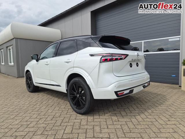 Nissan Qashqai 1.3 DIG-T MHEV 158 PS X-Tronic N-Design PanoDach Teil-Leder Klimaautomatik Sitzheizung Lenkradheizung Navi ACC PDC v+h 360&deg;Kamera DAB Bluetooth Touchscreen Apple CarPlay Android Auto 19"Zoll 