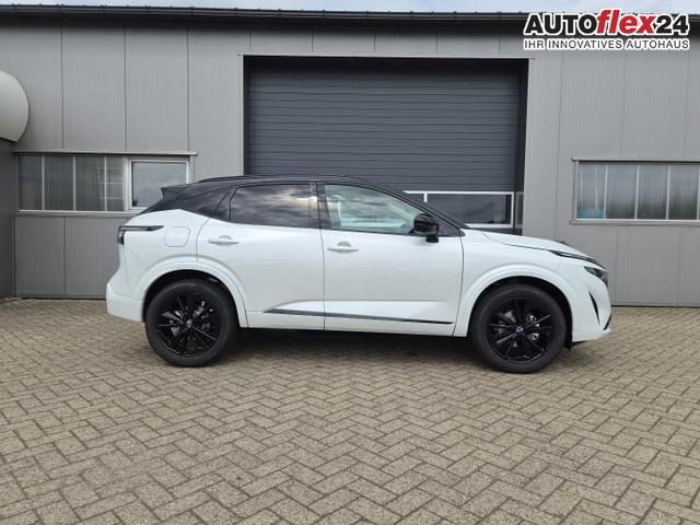 Nissan Qashqai 1.3 DIG-T MHEV 158 PS X-Tronic N-Design PanoDach Teil-Leder Klimaautomatik Sitzheizung Lenkradheizung Navi ACC PDC v+h 360&deg;Kamera DAB Bluetooth Touchscreen Apple CarPlay Android Auto 19"Zoll 
