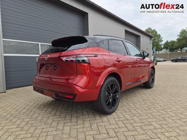 Nissan Qashqai 1.3 DIG-T MHEV 158 PS X-Tronic N-Design PanoDach Teil-Leder Klimaautomatik Sitzheizung Lenkradheizung Navi ACC PDC v+h 360&deg;Kamera DAB Bluetooth Touchscreen Apple CarPlay Android Auto 19"Zoll 