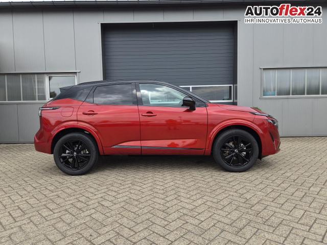 Nissan Qashqai 1.3 DIG-T MHEV 158 PS X-Tronic N-Design PanoDach Teil-Leder Klimaautomatik Sitzheizung Lenkradheizung Navi ACC PDC v+h 360&deg;Kamera DAB Bluetooth Touchscreen Apple CarPlay Android Auto 19"Zoll 
