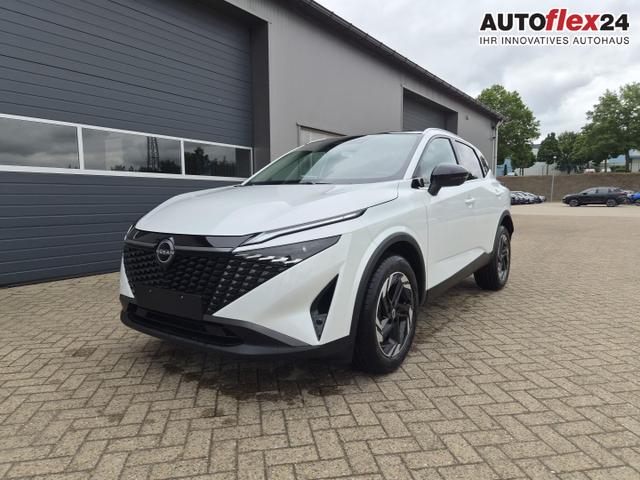 Nissan Qashqai 1.3 DIG-T MHEV 158 PS X-Tronic N-Connecta Teil-Leder PanoGlasdach Klimaautomatik Sitzheizung Lenkradheizung Navi ACC PDC v+h 360&deg;Kamera DAB Bluetooth Touchscreen Apple CarPlay Android Auto 18"LM 