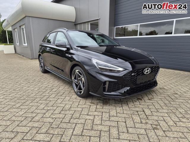 Hyundai i30 Kombi 1.6 T-GDI 150PS Automatik N-Line Sitzheizung Lenkradheizung Klimaautomatik Navi 10,3"-Touchscreen Bluelink Apple CarPlay + Android Auto PDC v+h R&uuml;ckf.Kamera 18-LM 