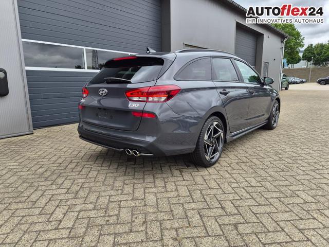 Hyundai i30 Kombi 1.6 T-GDI 150PS Automatik N-Line Sitzheizung Lenkradheizung Klimaautomatik Navi 10,3"-Touchscreen Bluelink Apple CarPlay + Android Auto PDC v+h R&uuml;ckf.Kamera 18-LM 