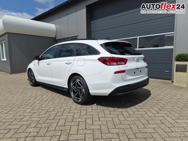 Hyundai i30 Kombi 1.6 T-GDI 150PS Automatik N-Line Sitzheizung Lenkradheizung Klimaautomatik Navi 10,3"-Touchscreen Bluelink Apple CarPlay + Android Auto PDC v+h R&uuml;ckf.Kamera 18-LM 