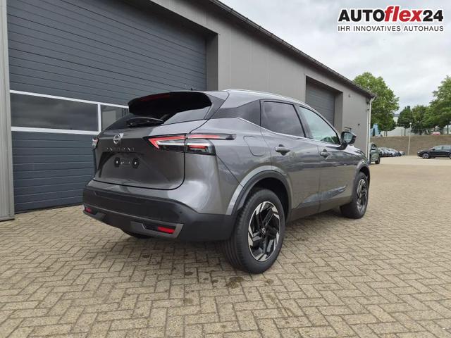 Nissan Qashqai 1.3 DIG-T MHEV 158 PS X-Tronic N-Connecta Teil-Leder PanoGlasdach Klimaautomatik Sitzheizung Lenkradheizung Navi ACC PDC v+h 360&deg;Kamera DAB Bluetooth Touchscreen Apple CarPlay Android Auto 18"LM 