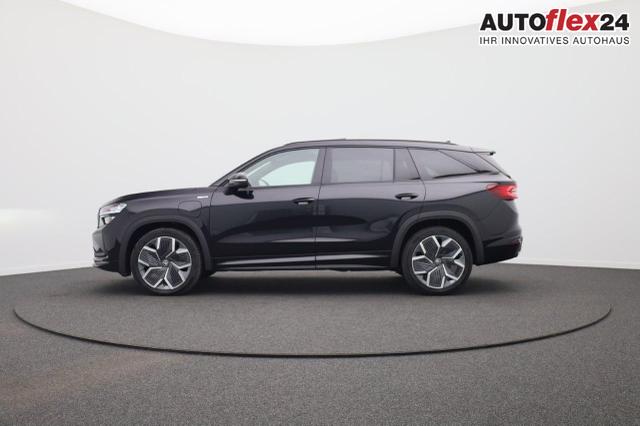 Vorlauffahrzeuge Skoda Kodiaq - Sportline 1.5 TSI 204PS PHEV DSG Sitzheizung v h Frontscheibe beheizb. 20"LM schwenkb. AHK elektr. PanoDach Alcantara PDC R&uuml;ckf.Kamera Klimaautomatik Lenkradheizung Navi Apple CarPlay Android Auto 2xKeyless vollelektr. Reichweite 116KM