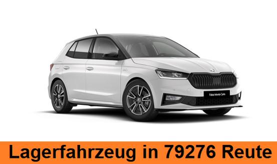 Lagerfahrzeug Skoda Fabia - Monte Carlo 150 PS DSG Automatik LED Scheinwerfer Tempomat Einparkhilfe vorne & hinten R&uuml;ckfahrkamera 2-Zonen Klimaautomatik Kessy Alufelgen Zweifarben Lackierung