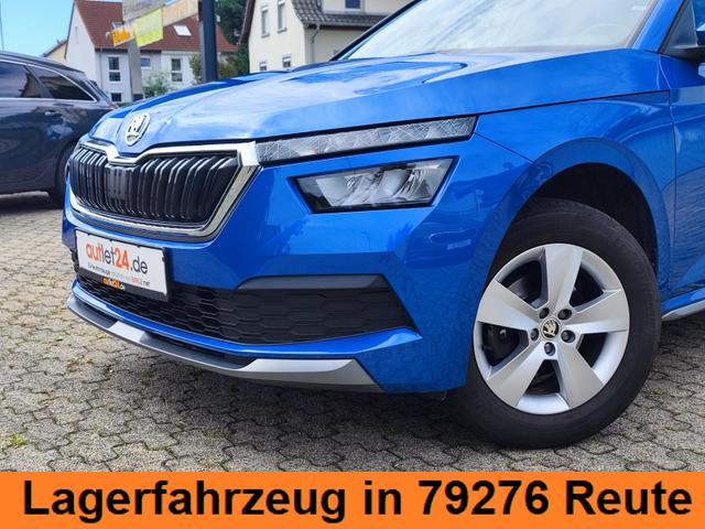 Skoda Kamiq 150PS DSG-Automatik Anhängerkupplung abnehmbar Tempomat Sitzheizung Klimaautomatik-2-Zonen Einparkhilfe hinten Bluetooth Freisprechanlage Android Auto & Apple CarPlay Multifunktions-Lederlenkrad 