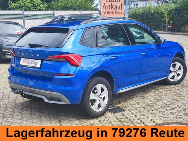 Skoda Kamiq 150PS DSG-Automatik Anhängerkupplung abnehmbar Tempomat Sitzheizung Klimaautomatik-2-Zonen Einparkhilfe hinten Bluetooth Freisprechanlage Android Auto & Apple CarPlay Multifunktions-Lederlenkrad 