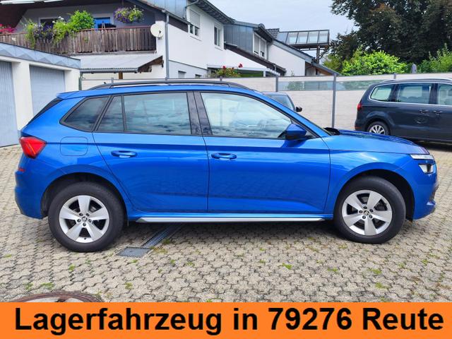 Skoda Kamiq 150PS DSG-Automatik Anhängerkupplung abnehmbar Tempomat Sitzheizung Klimaautomatik-2-Zonen Einparkhilfe hinten Bluetooth Freisprechanlage Android Auto & Apple CarPlay Multifunktions-Lederlenkrad 