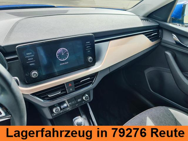 Skoda Kamiq 150PS DSG-Automatik Anhängerkupplung abnehmbar Tempomat Sitzheizung Klimaautomatik-2-Zonen Einparkhilfe hinten Bluetooth Freisprechanlage Android Auto & Apple CarPlay Multifunktions-Lederlenkrad 