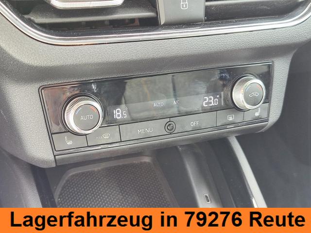 Skoda Kamiq 150PS DSG-Automatik Anhängerkupplung abnehmbar Tempomat Sitzheizung Klimaautomatik-2-Zonen Einparkhilfe hinten Bluetooth Freisprechanlage Android Auto & Apple CarPlay Multifunktions-Lederlenkrad 