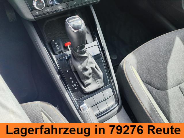 Skoda Kamiq 150PS DSG-Automatik Anhängerkupplung abnehmbar Tempomat Sitzheizung Klimaautomatik-2-Zonen Einparkhilfe hinten Bluetooth Freisprechanlage Android Auto & Apple CarPlay Multifunktions-Lederlenkrad 