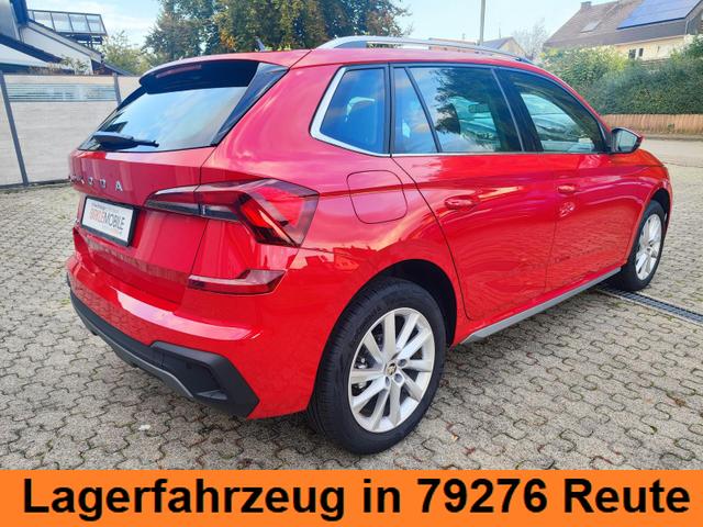 Skoda Kamiq Top Selection TopSelection 150PS DSG Automatik Sitz- und Lenkradheizung Tempomat Einparkhilfe vorne+hinten Rückfahrkamera beheizte Frontscheibe Digitales Tacho 2-Zonen Klimaautomatik LED Scheinwerfer 17 Zoll Leichtmetallfelgen 