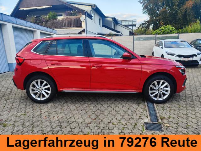 Skoda Kamiq Top Selection TopSelection 150PS DSG Automatik Sitz- und Lenkradheizung Tempomat Einparkhilfe vorne+hinten Rückfahrkamera beheizte Frontscheibe Digitales Tacho 2-Zonen Klimaautomatik LED Scheinwerfer 17 Zoll Leichtmetallfelgen 