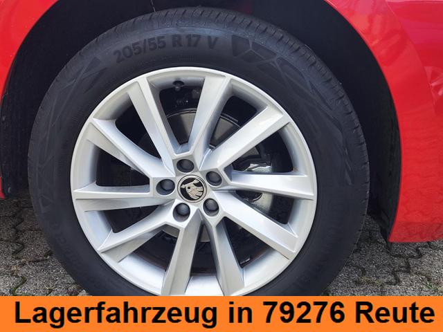 Skoda Kamiq Top Selection TopSelection 150PS DSG Automatik Sitz- und Lenkradheizung Tempomat Einparkhilfe vorne+hinten Rückfahrkamera beheizte Frontscheibe Digitales Tacho 2-Zonen Klimaautomatik LED Scheinwerfer 17 Zoll Leichtmetallfelgen 
