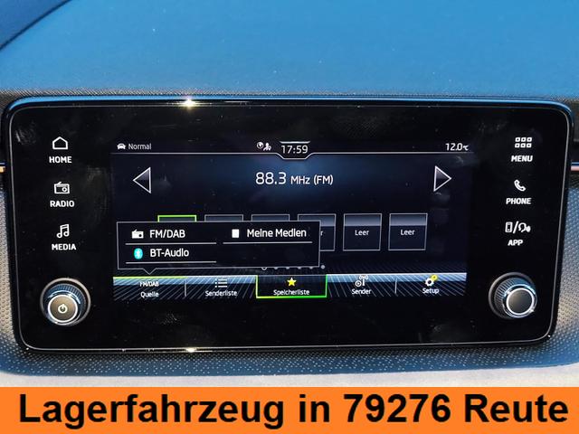 Skoda Kamiq Sondermodell 130 Jahre PREMIUM" 1.5 TSI 150PS DSG/AUTOMATIK, AHK schwenkbar 17" Alu, Elektr. Heckklappe, Kessy, Alarm, SunSet, Toter-Winkel, Virtual Cockpit 10", Parksensoren vorn/hinten, Rückfahrkamera, Sitzheizung, Tempomat, Climatronic, Radio 8" + Wir 