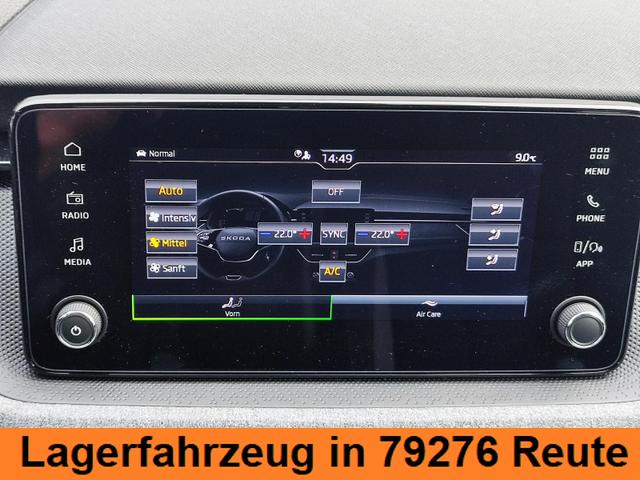 Skoda Kamiq Selection 115 PS Schaltgetriebe mit AHK schwenkbar R&uuml;ckfahrkamera PDC vorne+hinten Tempomat Sitzheizung DAB Radio Kessy 