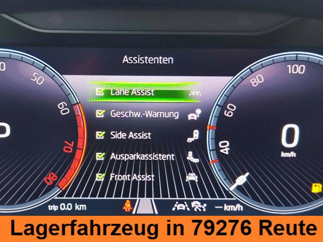 Skoda Fabia Top Selection L 115PS DSG Automatik ACC Abstandstempomat Sitz und Lenkradheizung Spurwechselassistent&nbsp; Adaptive Spurf&uuml;hrung Klimaautomatik Einparkhilfe vorne +hinten + R&uuml;ckfahrkamera Gro&szlig;es digitales Tacho 10" KESSY (KeylesGo) LED Scheinwerfer 