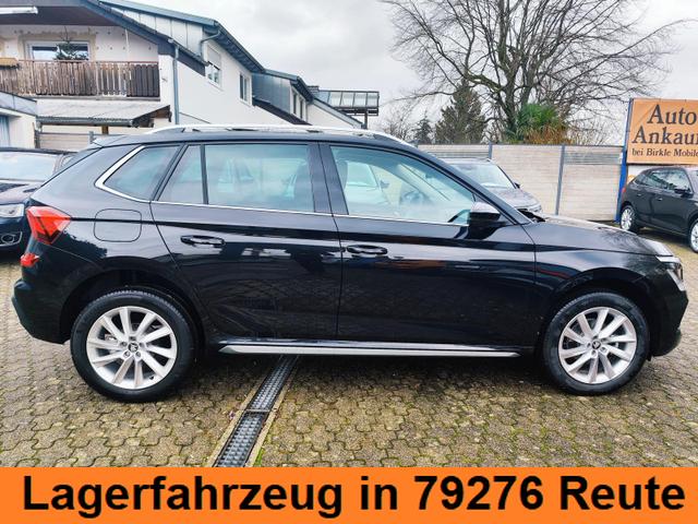 Skoda Kamiq Sondermodell 130 Jahre PREMIUM" 1.5 TSI 150PS DSG/AUTOMATIK, AHK schwenkbar 17" Alu, Elektr. Heckklappe, Kessy, Alarm, SunSet, Toter-Winkel, Virtual Cockpit 10", Parksensoren vorn/hinten, R&uuml;ckfahrkamera, Sitzheizung, Tempomat, Climatronic, Radio 8" + Wir 