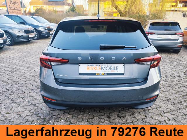 Skoda Fabia 130 Jahre 1.0 TSI 95PS mit Garantie 5 bis 100.000Km Sunset Tempomat Klimaautomatik Sitzheizung SmartLink AndroidAuto Apple CarPlay Digitales Tacho 8" Einparkhilfe hinten R&uuml;ckfahrkamera Leichtmetallfelgen 15" DAB Radio 