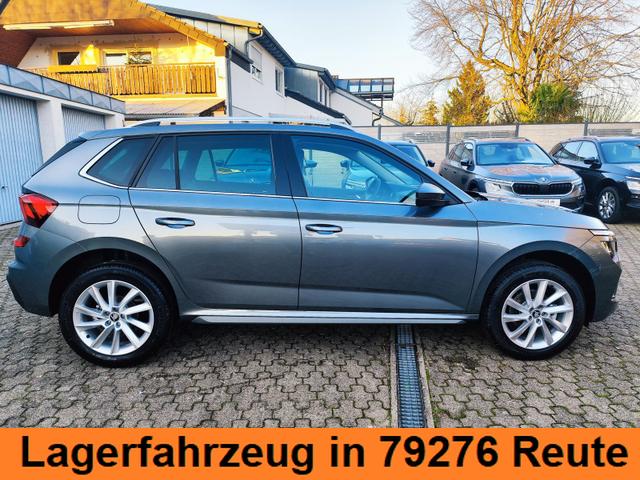 Skoda Kamiq Sondermodell 130 Jahre PREMIUM" 1.5 TSI 150PS AHK schwenkbar 17" Alu, Elektr. Heckklappe, Kessy, Alarm, SunSet, Toter-Winkel, Virtual Cockpit 10", Parksensoren vorn/hinten, R&uuml;ckfahrkamera, Sitzheizung, Tempomat, Climatronic, Radio 8" 