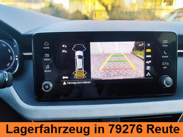 Skoda Kamiq Sondermodell 130 Jahre PREMIUM" 1.5 TSI 150PS AHK schwenkbar 17" Alu, Elektr. Heckklappe, Kessy, Alarm, SunSet, Toter-Winkel, Virtual Cockpit 10", Parksensoren vorn/hinten, R&uuml;ckfahrkamera, Sitzheizung, Tempomat, Climatronic, Radio 8" 