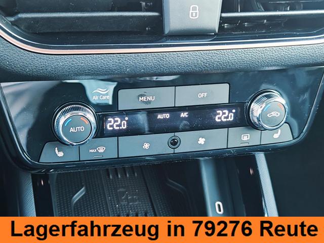 Skoda Kamiq Sondermodell 130 Jahre PREMIUM" 1.5 TSI 150PS AHK schwenkbar 17" Alu, Elektr. Heckklappe, Kessy, Alarm, SunSet, Toter-Winkel, Virtual Cockpit 10", Parksensoren vorn/hinten, R&uuml;ckfahrkamera, Sitzheizung, Tempomat, Climatronic, Radio 8" 