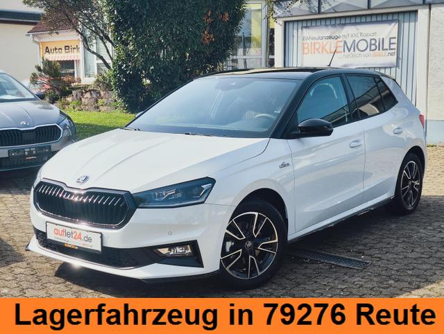 Lagerfahrzeug Skoda Fabia - Monte Carlo 150 PS DSG Automatik LED Scheinwerfer Tempomat Einparkhilfe vorne & hinten R&uuml;ckfahrkamera 2-Zonen Klimaautomatik Kessy Alufelgen Zweifarben Lackierung