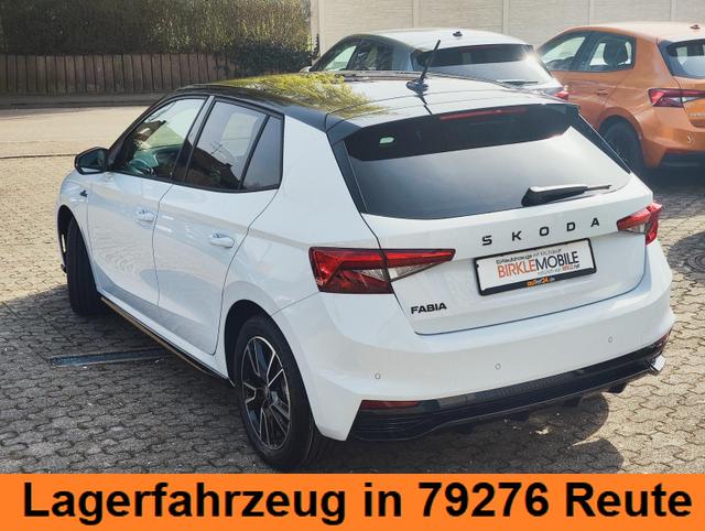 Skoda Fabia Monte Carlo 150 PS DSG Automatik LED Scheinwerfer Tempomat Einparkhilfe vorne & hinten R&uuml;ckfahrkamera 2-Zonen Klimaautomatik Kessy Alufelgen Zweifarben Lackierung 