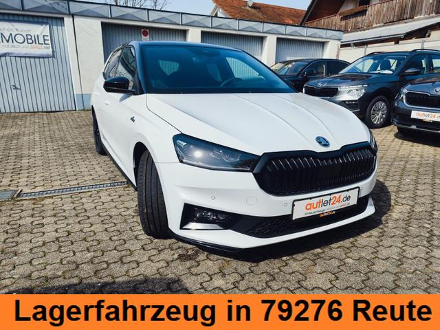 Skoda Fabia Monte Carlo 150 PS DSG Automatik LED Scheinwerfer Tempomat Einparkhilfe vorne & hinten R&uuml;ckfahrkamera 2-Zonen Klimaautomatik Kessy Alufelgen Zweifarben Lackierung 