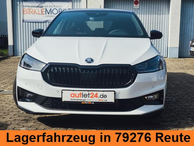 Skoda Fabia Monte Carlo 150 PS DSG Automatik LED Scheinwerfer Tempomat Einparkhilfe vorne & hinten R&uuml;ckfahrkamera 2-Zonen Klimaautomatik Kessy Alufelgen Zweifarben Lackierung 