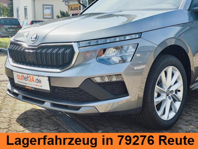 Skoda Kamiq Top Selection L 115PS DSG Automatik mit elektrischer Heckklappe Tempomat LED Scheinwerfer Sitzheizung Lenkradheizung Einparkhilfe vorne+hinten R&uuml;ckfahrkamera DAB Radio Kessy Licht und Regensensor 