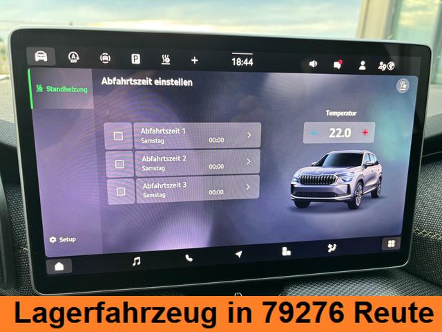 Skoda Kodiaq Selection 1.5 TSI mHEV 150PS DSG, 3J. Garantie, STANDHEIZUNG, 19" Alu, MATRIX-LED, NAVI 13", Alarm, Anhängerkupplung, Elektr. Heckklappe, ACC, 3Z-Climatronic, KESSY, Sitzheizung, Parksensoren v/h, Kamera, Fahrersitz elektr/Memory, Lederlenkrad beheizt, Virtual Coc 