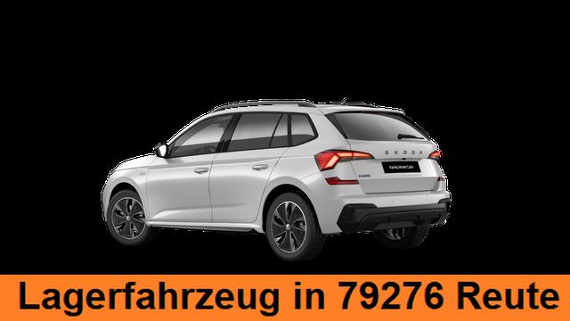Skoda Kamiq Monte Carlo 1.5 TSI 150PS DSG (AUTOMATIK), MOON-WHITE PERLEFFEKT, PANORAMDACH, MATRIX-LED, SITZHEIZUNG, Sport-M-Lederlenkrad beheizt, SunSet, 2Z-Climatronic, Parksensoren vorn/hinten, R&uuml;ckfahrkamera, Kessy, Radio 8,25"+SmartLink, Virtual Cockpit, 17" Alu, Tempomat 