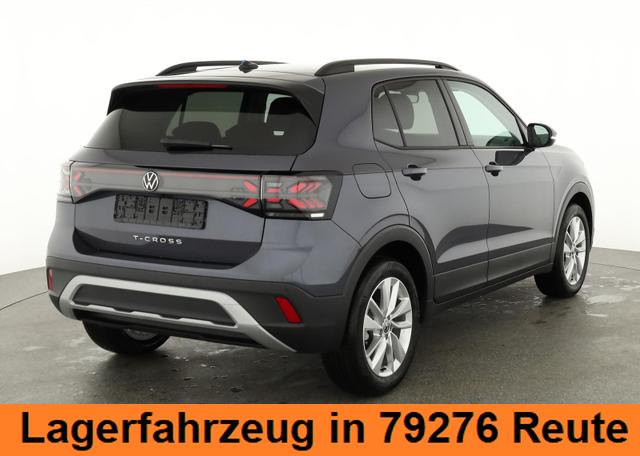 Lagerfahrzeug Volkswagen T-Cross - 1.0 TSI 85 kW Life DSG Life, AHK, IQ.Light, Kamera, ACC, Side, Winter, 17-Zoll