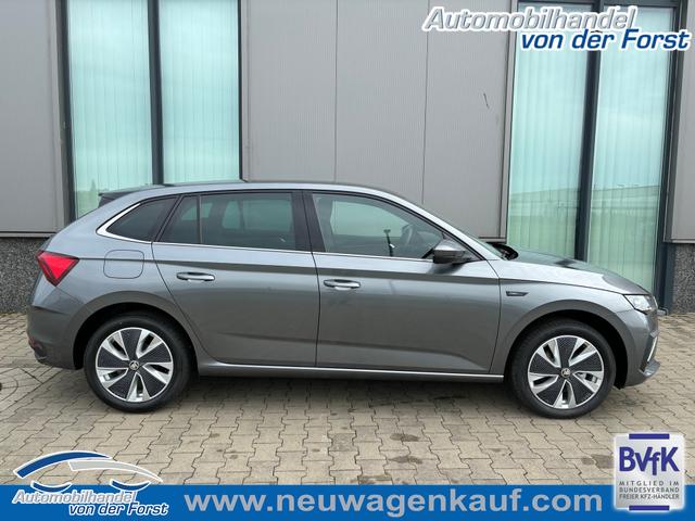 Skoda Scala - "Drive 130 PLUS" (2) LIEFERUNG KOSTENLOS 1.0 TSI 116PS DSG/AUTOMATIK, 5 J. Garantie, 16" Alu, Elektr. Heckklappe, Kessy, Alarm, Parksensoren vo/hi, Kamera, Winterpaket, Climatronic, Tempomat, SunSet, Radio 8" + Wireless Smartlink, M-Lederlenkrad, Verlängerte Heckscheibe, LED-Scheinwerfer, NSW