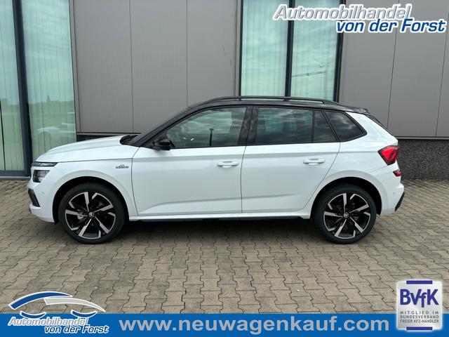 Skoda Kamiq - "Top Selection" (1) LIEFERUNG KOSTENLOS! 1.0 TSI 115PS, 16"-Leichtmetallräder, Climatronic, Sitzheizung, Parksensoren hinten, SunSet, LED-Scheinwerfer, Tempomat, Infotainment 8", SmartLink (Navi-Funktion über Smartphone), M-Lederlenkrad beheizt, Virtual Cockpit Nebelscheinwerfer, Dachrelin