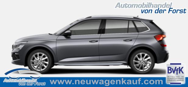 Skoda Kamiq - "Sondermodell 130 Jahre PREMIUM" (1) LIEFERUNG KOSTENLOS! 1.5 TSI 150PS DSG/AUTOMATIK, Metallic, 17" Alu, Elektr. Heckklappe, Kessy, Alarm, SunSet, Toter-Winkel, Virtual Cockpit 10", Parksensoren vorn/hinten, Rückfahrkamera, Sitzheizung, Tempomat, Climatronic, Radio 8" + Wireless SmartLink, M-Lederlenkrad behei