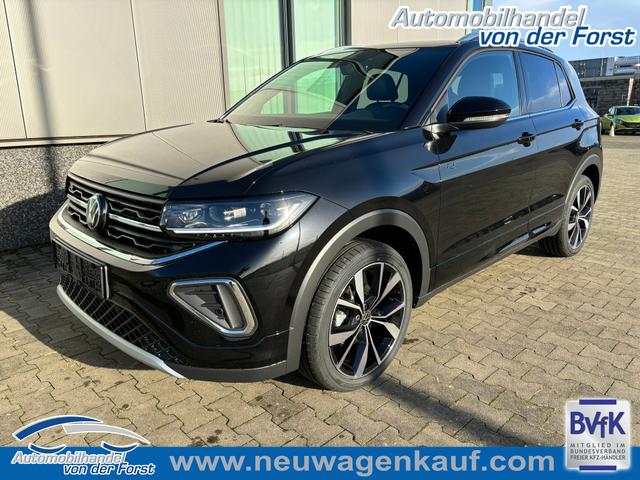 Volkswagen T-Cross (NEUES MODELL) - "R-Line LIMITED" LIEFERUNG KOSTENLOS 1.0 TSI 115PS DSG/AUTOMATIK, Schwarz-Metallic, NAVIGATION, Climatronic, Sitzheizung, 18" Alu, MATRIX-LED-Scheinwerfer, Adaptiver Tempomat ACC, Parksensoren vo/hi, Kamera, Keyless, Abgedunkelte Scheiben, Sicht-Paket, Wireless App-Connect, M-Lederlenkrad