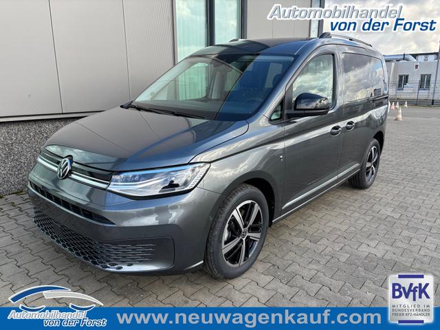 Volkswagen Caddy - "Style" LIEFERUNG KOSTENLOS! 1.5 TSI 115PS DSG/AUTOMATIK, Grau-Metallic, 17" Alu/Ganzjahresreifen, Winterpaket, ACC-Tempomat, Toter-Winkel, ParkAssist, Parksensoren vo/hi, Rückfahrkamera, Radio Ready2Discover 10" + Wireless AppConnect, Climatronic, Abgedunkelte Scheiben, M-Lederlenk