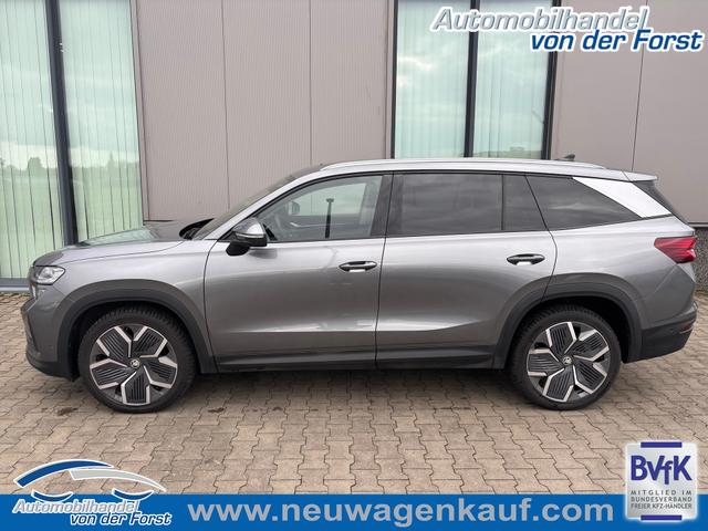 Skoda Kodiaq - 2.0 TDI 193PS ALLRAD DSG, 5J Garantie*, Grau-Met, Leder, 20"Alu, Massage+Belüftung+SHZ, STANDHEIZUNG, AHK, PANORAMADACH, NAVI, CANTON, Elektr. Heckklappe, MATRIX-LED, Alarm, Panoramakamera, ParkAssist, Climatronic, Kessy, ACC, DCC, Head-up