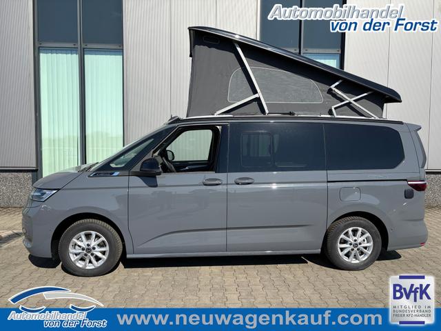 Volkswagen T7 California - "Ocean" LIEFERUNG KOSTENLOS! 2.0 TDI 150PS DSG, 16" Alu, ELEKTRISCHES Aufstelldach, Privacy-Glas, Climatronic, KÜCHE, Standheizung + FB, Sitzheizung, Park Assist, Parksensoren v/h, Kamera, IQ Light LED-MATRIX, Markise, Side ACC, Ganzjahresreifen, Radio 10" App-Connect