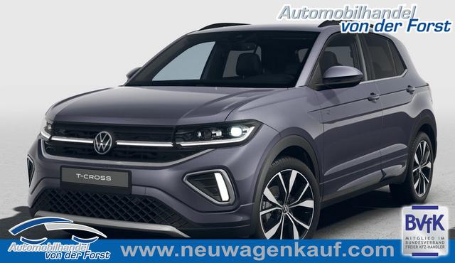 Volkswagen T-Cross (NEUES MODELL) - "R-Line LIMITED" LIEFERUNG KOSTENLOS 1.0 TSI 115PS DSG/AUTOMATIK, Grau-Metallic, NAVIGATION, Climatronic, Sitzheizung, 18" Alu, MATRIX-LED-Scheinwerfer, Adaptiver Tempomat ACC, Parksensoren vo/hi, Kamera, Keyless, Abgedunkelte Scheiben, Sicht-Paket, Wireless App-Connect, M-Lederlenkrad