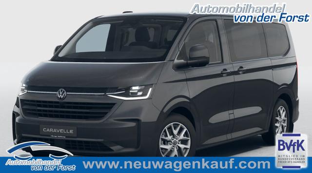 Volkswagen T7 Caravelle - "Basis" LIEFERUNG KOSTENLOS! 2.0 TDI 110PS, 8-Sitzer, LED-Scheinwerfer, 3-Zonen-Climatronic, Parksensoren vorn/hinten, Rückfahrkamera, Privacy-Glas, Tempomat, Radio 13" + Wireless-App-Connect, Digitales Cockpit