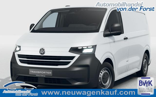 Volkswagen T7 Transporter Kastenwagen - LIEFERUNG KOSTENLOS! 2.0 TDI 150PS 6-Gang, Clear-White, 1-Zonen-Klimaautomatik, Parksensoren vorn+hinten, Rückfahrkamera, Heckflügeltüren, Vorbereitung für AHK, Tempomat, Zentralverriegelung + Keyless Start, Radio 13" Wireless App-Connect, Schiebetüre rechts