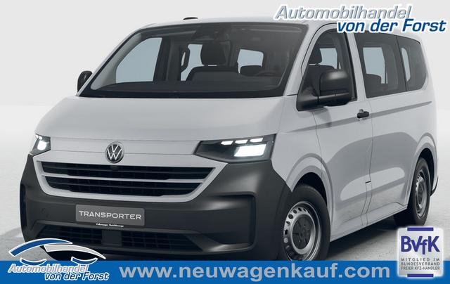 Volkswagen T7 Transporter KOMBI - "Basis" (9AE, 7B3, 0I2, QL5) LIEFERUNG KOSTENLOS 2.0 TDI 110PS, 1-Zonen-Klimaautomatik, Parksensoren hinten, Privacy-Glas, 70l-Tank, Radio 13" + Wireless App-Connect, Tempomat, Digitales Cockpit, Keyless Start, Schiebetüre rechts